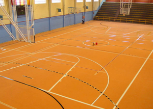 Sports-vinyl-floors-Sports-polysport-track-orange-Sportex