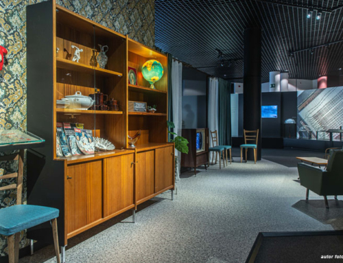 Harmony vinyl flooring in temporary exhibition in the 1960s