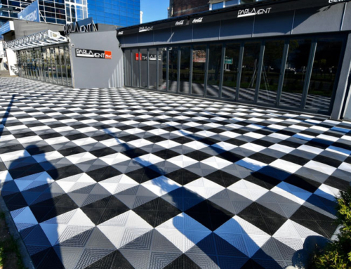 Eye-catching terraces with Bergo tiles