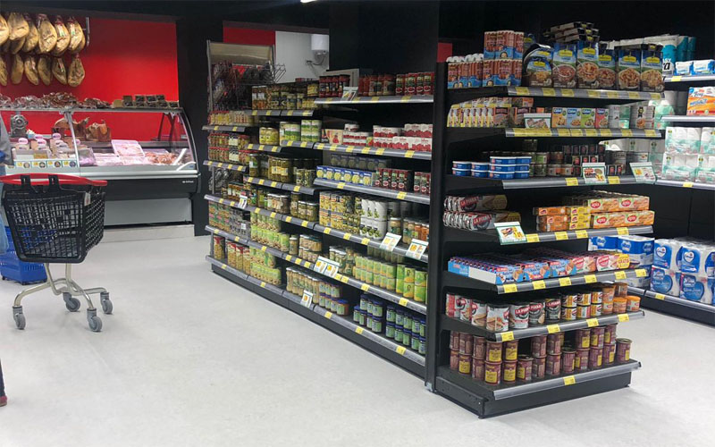 Suelo supermercado Decolock instalación rápida