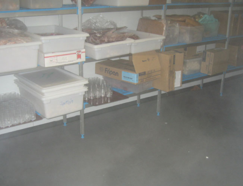 Modulfix industrial tiles in cold storage rooms