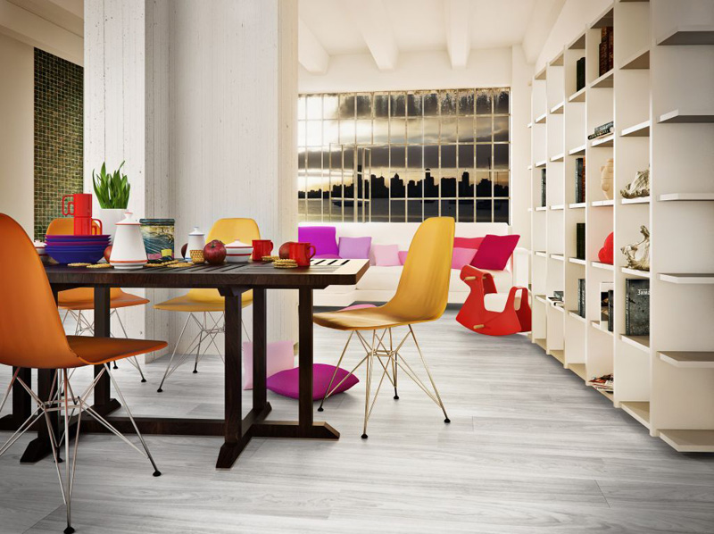 Pvc flooring for offices in Elegance planks