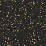 Energy Lemon yellow speckled rubber weight training flooring