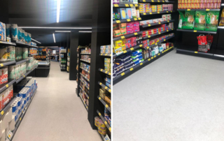 Decolock supermarket flooring without construction work