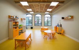 Acoustyl yellow school floor