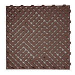 Bioplastic ecological garage floor tile