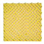 Car wash yellow plastic tile