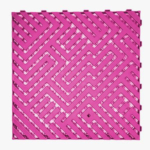 Pink tile car showroom