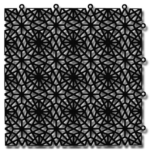 Outdoor plastic tiles - Bergo Royal Black