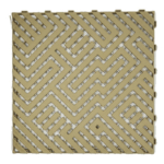 Beige anti-slip plastic tiles