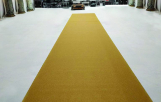 Gold carpet for parades Fiesta