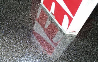 Glitter glitter vinyl flooring Gala silver black