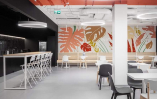 5mm self-supporting flooring for offices - Decosquare