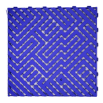 Blue floor garage car wash