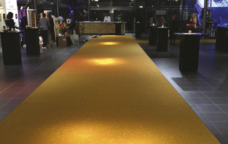 Gold flooring for Fiesta events