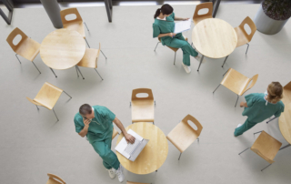 Hospital floor - Anhydrous - Installation without any construction work