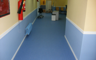 Homogeneous blue pvc flooring Infinity