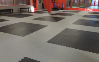 Tatami floor for dojo black kyoto gray