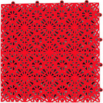 Removable wet area flooring - Bergo Royal red