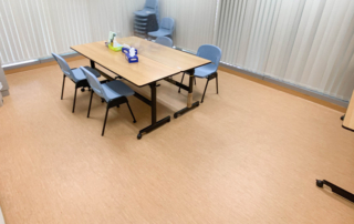 Infinity homogeneous vinyl flooring for offices