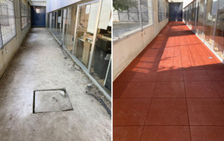 Supragom tiles for children's playgrounds