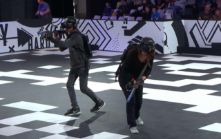 Black and white Modulfix leisure area tile