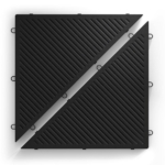 Easy to install Prisma garage floor tile carbon gray