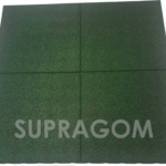 Supragom 40 green rubber tiles for safety in swinging swings