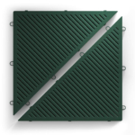 Basement tiles for wet basements Prisma green