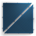Polypropylene triangular tiles Prisma pruso blue