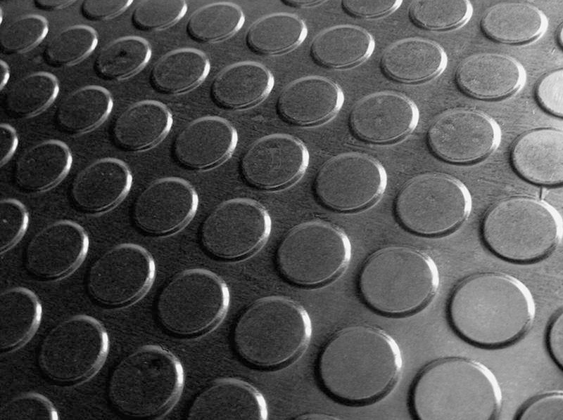 Black rubber floor with embossed buttons buttons pads Main Suprastud Black rubber floor with embossed buttons buttons pads Main Suprastud