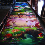 Custom event flooring Moqueta Studio Crea