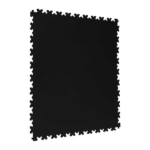 Black pvc workshop tile easy to lay Modulfix x7 solid 9004