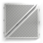Prisma light gray plastic tile for private garages