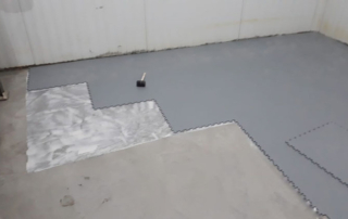 Modulfix cold storage room floor replacement