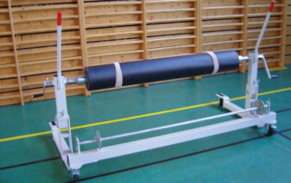 Protecflor protective flooring unrolling trolley