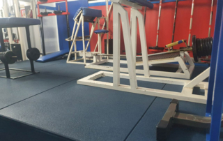 Energy CF blue rubber gym floor tile