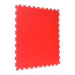 Red pvc tiles easy to lay motorcycle workshop Modulfix x7 solid 3020