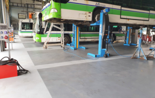 Modulfix workshop floor for commercial vehicles