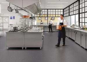 Suprasafe r12 anti-slip pvc kitchen floorings