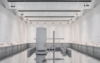 Mirror floor for museum Mirror