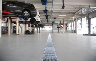 Easy-to-install Modulfix main car workshop floor