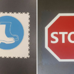 Floor with pictograms Modilfix signs