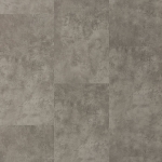 SPC vinyl tiles imitating gray marble for use in high traffic areas such as hotels, residences, cafeterias.
