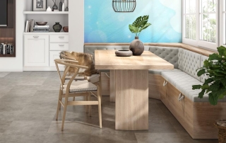 6mm rigid vinyl tiles Galaxy Stone SPC 55 stone, marble type for restaurants, homes or stores.