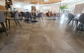 SPC rigid vinyl tile, gray marble type Galaxy Stone SPC 55