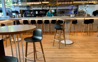 SPC floors for restaurants, cafes, bars and pubs, resistant, acoustic, decorative, model Galaxy Wood SPC 55