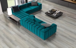 SPC light gray parquet type rigid flooring model Galaxy Wood SPC 55