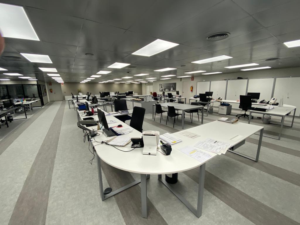 superficie de oficina segura