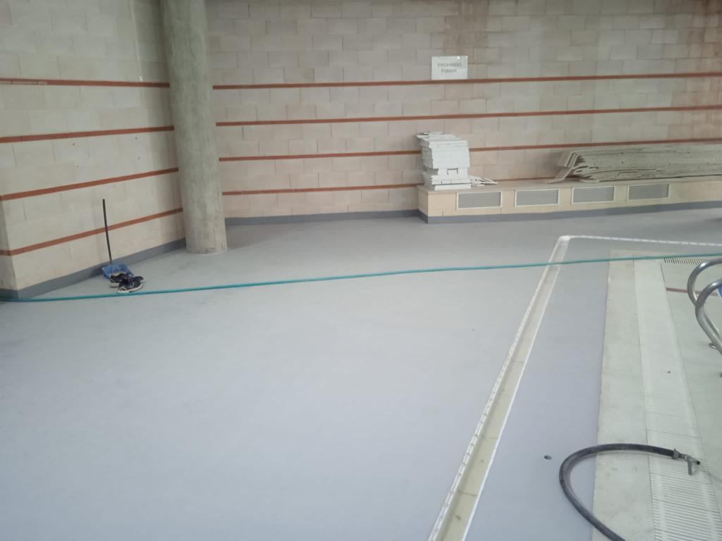 instalación de un suelo antideslizante